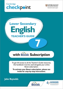 Paperback Cambridge Checkpoint Lower Secondary English Teacher's Guide 7 with Boost Subscription Booklet: Hodder Education Group Book