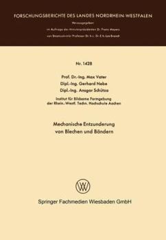 Paperback Mechanische Entzunderung Von Blechen Und Bändern [German] Book