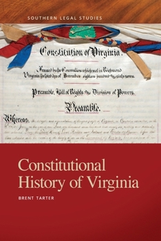 Paperback Constitutional History of Virginia Book