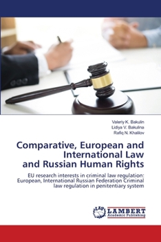 Paperback Comparative, European and International Law and Russian Human Rights Book