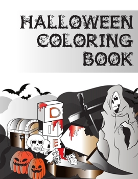 Paperback Halloween Coloring Book: Scary Sketches To Color Book