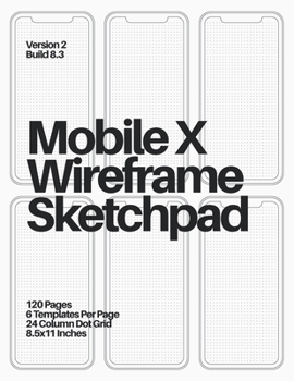 Paperback Mobile X Wireframe Sketchpad: White Book