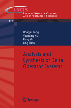 Paperback Analysis and Synthesis of Delta Operator Systems Book