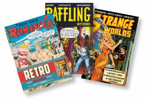 Paperback Retro Comics Set of 3 Journals Book