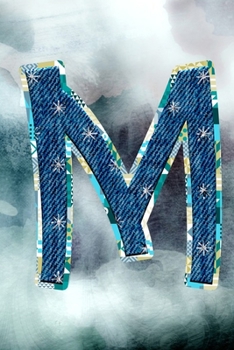 M: Initial Monogram Journal to write in Positive Thoughts for Women Teens Girls gifts holidays