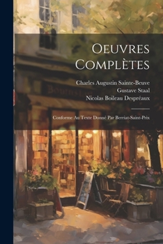 Paperback Oeuvres Complètes: Conforme Au Texte Donné Par Berriat-Saint-Prix [French] Book