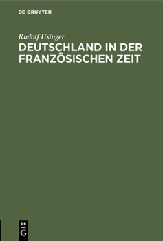 Hardcover Deutschland in der französischen Zeit [German] Book