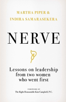 Paperback Nerve: Lessons on Leadership from Two Women Who Went First Book