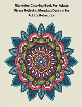 Paperback Mandalas coloring: Mandala Coloring Book For Adults (Mandala patterns coloring book) [Large Print] Book