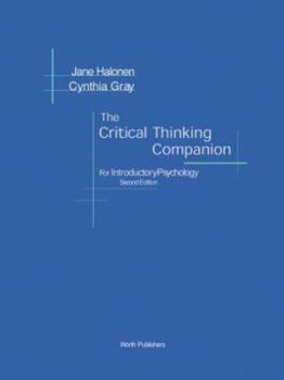 Paperback The Critical Thinking Companion for Introductory Psychology Book