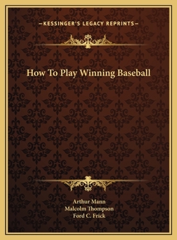 Hardcover How To Play Winning Baseball Book