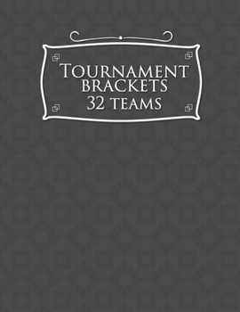 Paperback Tournament Brackets - 32 Teams Book
