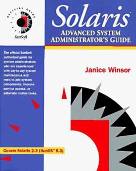 Paperback Solaris Advanced System Administrator's Guide Book