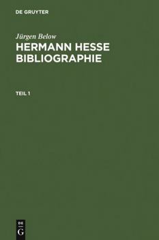 Hardcover Hermann Hesse Bibliographie: Sekundarliteratur 1899-2007 [German] Book