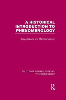 Paperback A Historical Introduction to Phenomenology Book