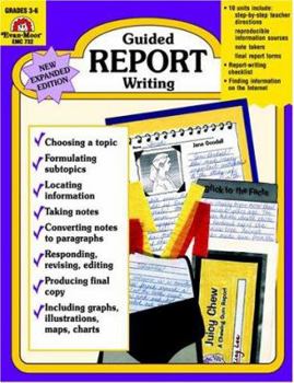 Paperback Guided Report Writing: Grades 3-6 Book
