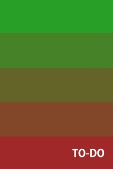 TO-DO: To Do List Undated Notebook, Daily Work Task Checklist, Daily Task Planner, Checklist Planner School Home Office Time Management | Green And Red Striped Cover