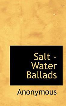 Paperback Salt - Water Ballads Book