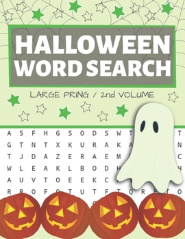 Halloween Word Search: Puzzle Book Large Print - 80 Halloween Puzzles (Edition/Volume 2)
