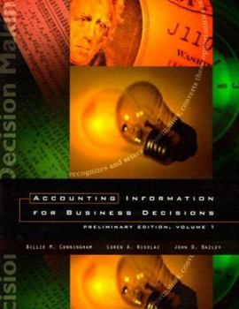 Paperback Accounting Information for Business Decisions: Preliminary VI Book