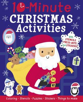 Paperback 10-Minute Christmas Activities: With Stencils, Press-Outs, and Stickers! Book