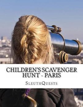 Paperback Children's Scavenger Hunt - Paris Book