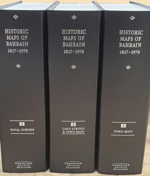 Hardcover Historic Maps of Bahrain 1817-1970 3 Volumes Hardback Set Book