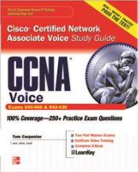 Paperback CCNA Cisco Certified Network Associate Voice Study Guide: (Exams 640-460 & 642-436) [With CDROM] Book