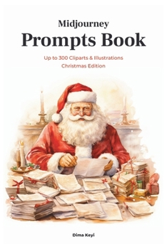 Paperback Midjourney Prompts Book: Up to 300 Cliparts & Illustrations. Christmas Edition Book