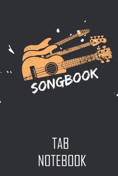 Paperback Guitar Tab Notebook: Blank Music Journal For Guitar Players, Musicians & Students Book