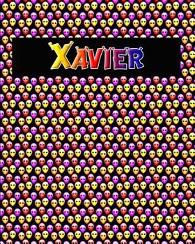 Paperback 120 Page Handwriting Practice Book with Colorful Alien Cover Xavier: Primary Grades Handwriting Book