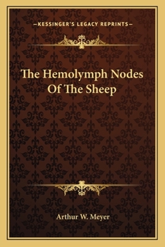 Paperback The Hemolymph Nodes of the Sheep Book
