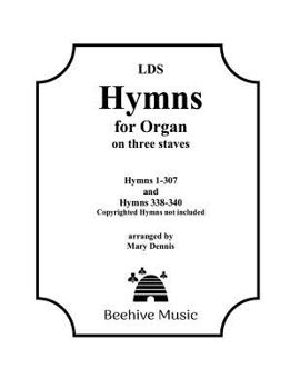 Paperback LDS Hymns for Organ on Three Staves Book