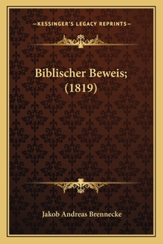 Paperback Biblischer Beweis; (1819) [German] Book