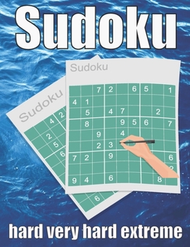 Paperback sudoku hard very hard extreme: Large Print Sudoku Puzzle Book 120 PAGE Book