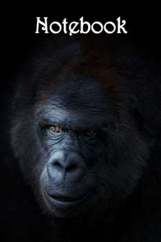 Paperback Notebook: Gorilla in Darkness - Bespoke, personalised notebook. Contact us if you would like your own image, name or other text Book