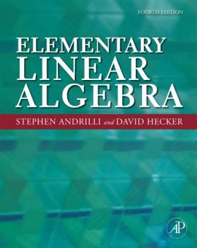 Hardcover Elementary Linear Algebra Book