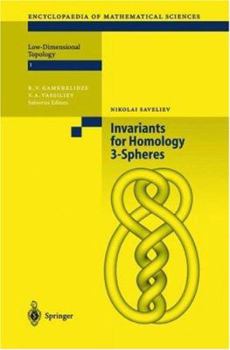 Hardcover Invariants of Homology 3-Spheres Book