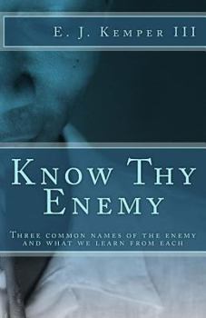 Paperback Know Thy Enemy: The three common names for the enemy and what we learn from each. Book