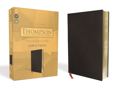 Bonded Leather Kjv, Thompson Chain-Reference Bible, Large Print, Bonded Leather, Black, Red Letter [Large Print] Book