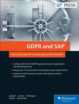 Hardcover Gdpr and SAP: Data Privacy with SAP Business Suite and SAP S/4hana Book