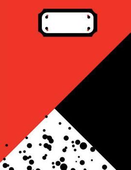 Red & White Moroccan Print Composition Notebook: Back To School Supplies; Wide Ruled Book