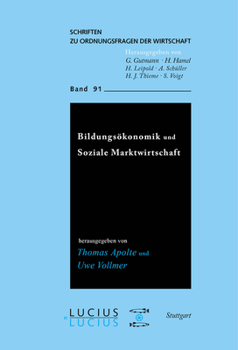 Paperback Bildungsökonomik und Soziale Marktwirtschaft [German] Book