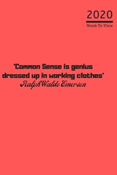 2020 A5 Diary Week To View Planner For All Occasions: | Year Planner For Business, Office, Home, University, College, School, Appointments, Organizer.