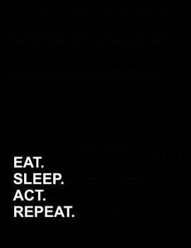 Paperback Eat Sleep Act Repeat: Appointment Book 4 Columns Book