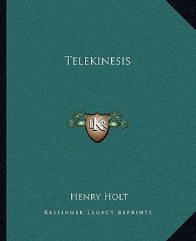 Paperback Telekinesis Book