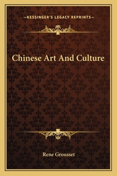 Paperback Chinese Art And Culture Book