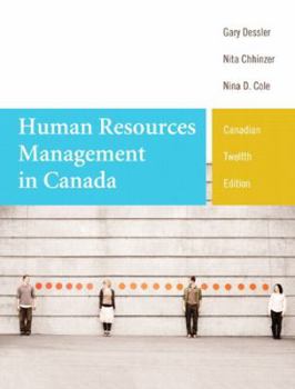 Paperback Human Resources Management in Canada, Twelfth Canadian Edition (12th Edition) Book