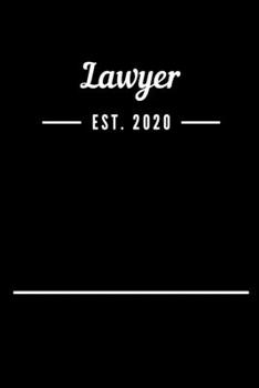 Paperback Lawyer EST. 2020: Blank Lined Notebook Journal Book