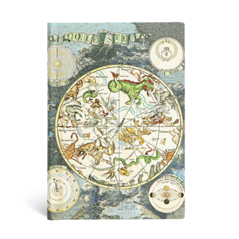 Misc. Celestial Planisphere Mini Lined Softcover Journal, 176pg, 100gsm by Paperblanks (Early Cartography) Book